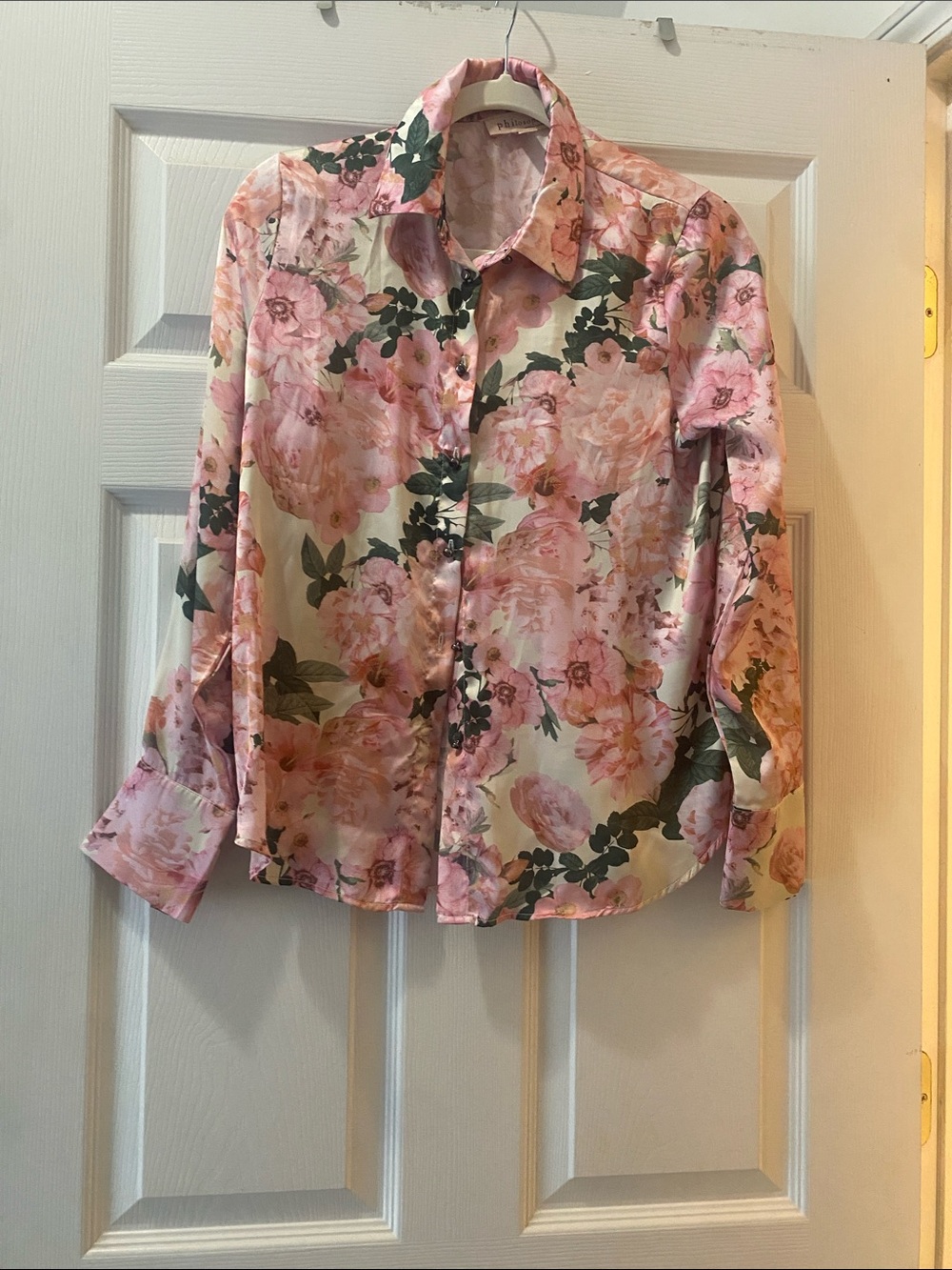Philosophy Pink Floral Button-Down Shirt
